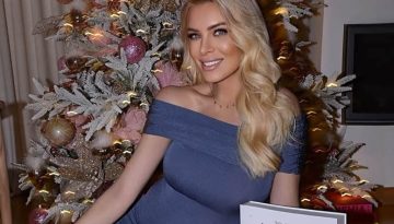Κατερίνα Καινούργιου: Η νέα φωτογραφία με φουσκωμένη κοιλίτσα μπροστά από το χριστουγεννιάτικο δέντρο