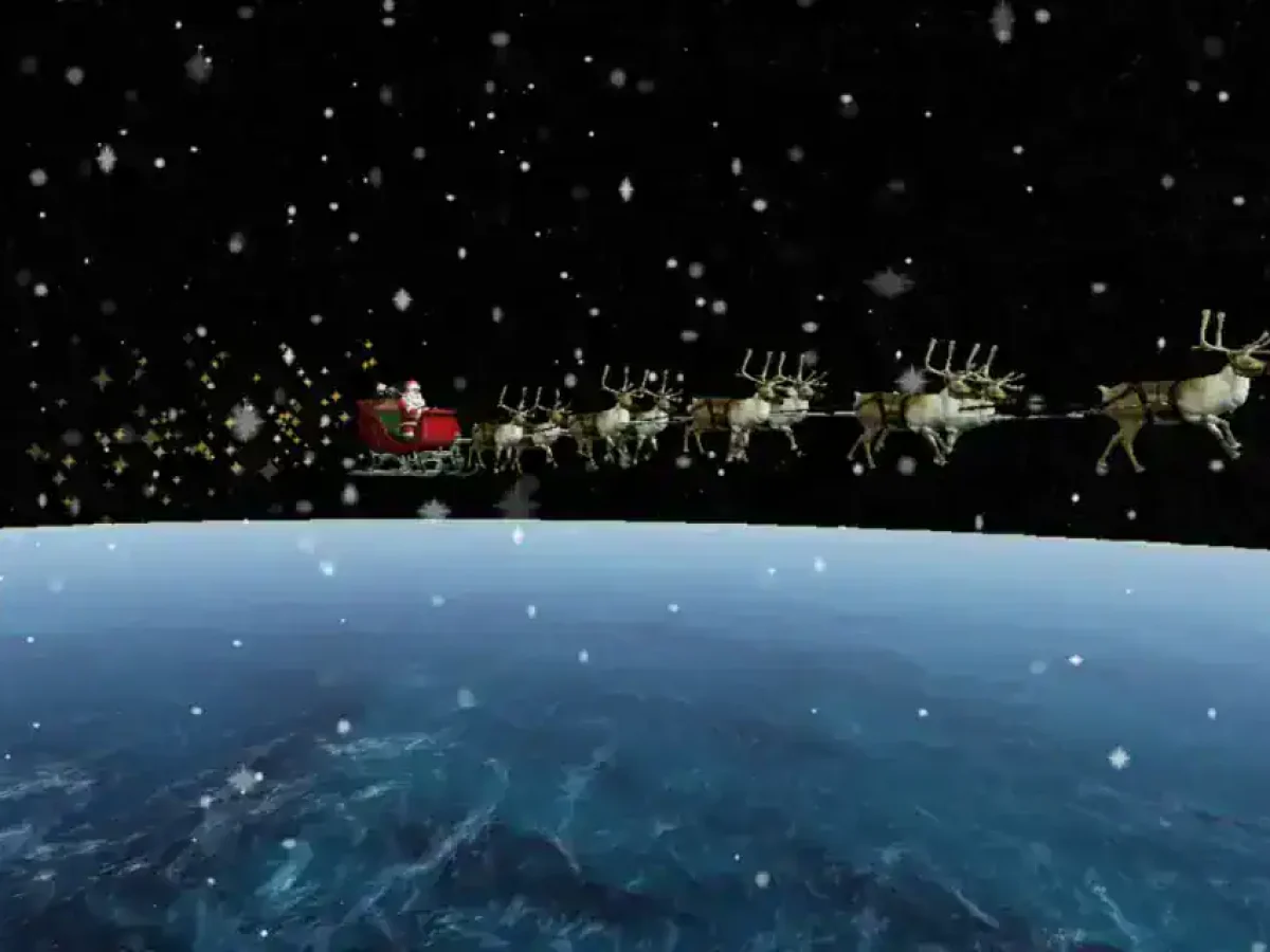 Ο Άϊ Βασίλης ξεκίνησε το ταξίδι του: Δείτε live την πτήση του πάνω από τη Γη!