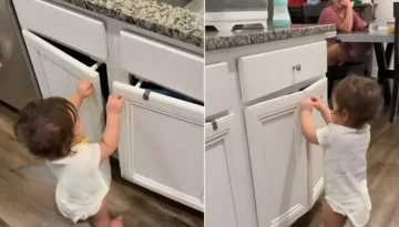 Μωρό vs ντουλάπια: Το baby-proof μπαίνει σε δοκιμασία και γίνεται viral